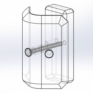 90º Butt Joint Mall Glass Clamps #2